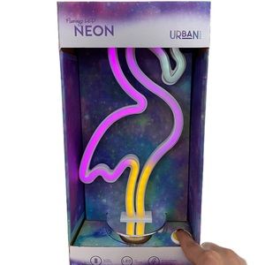Urban Shop Flamingo LED Neon Figural Lamp